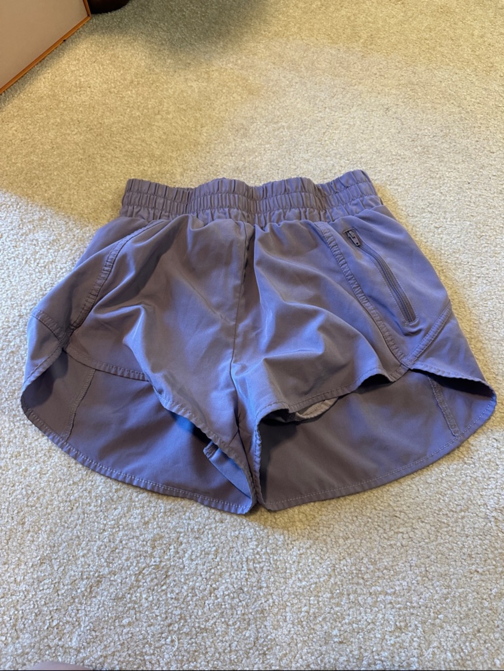Women's Lavender Active Running Shorts